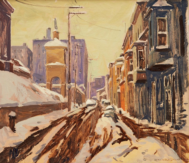 Artwork by Arto Yuzbasiyan, Rue d’Aiguillon, Quebec