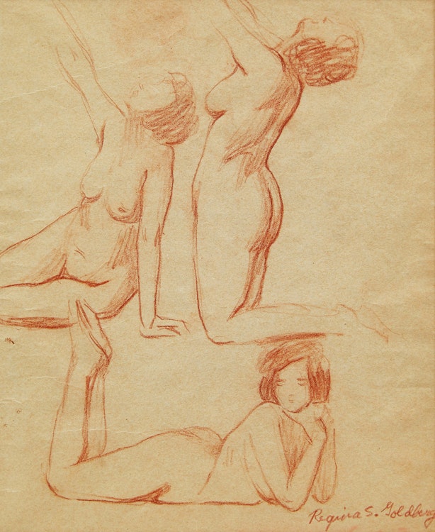 Artwork by Regina Seiden, Three Nudes