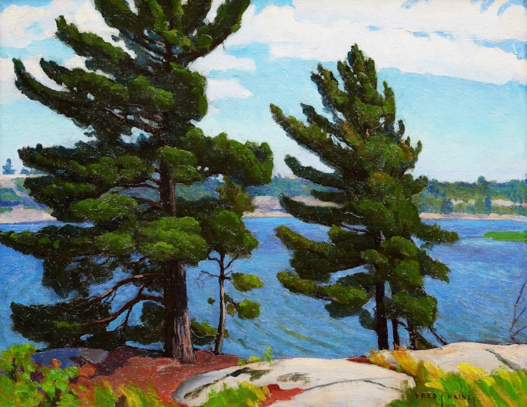Artwork by Frederick Stanley Haines, End of ‘Kantok’ Island, Wanapetei Bay