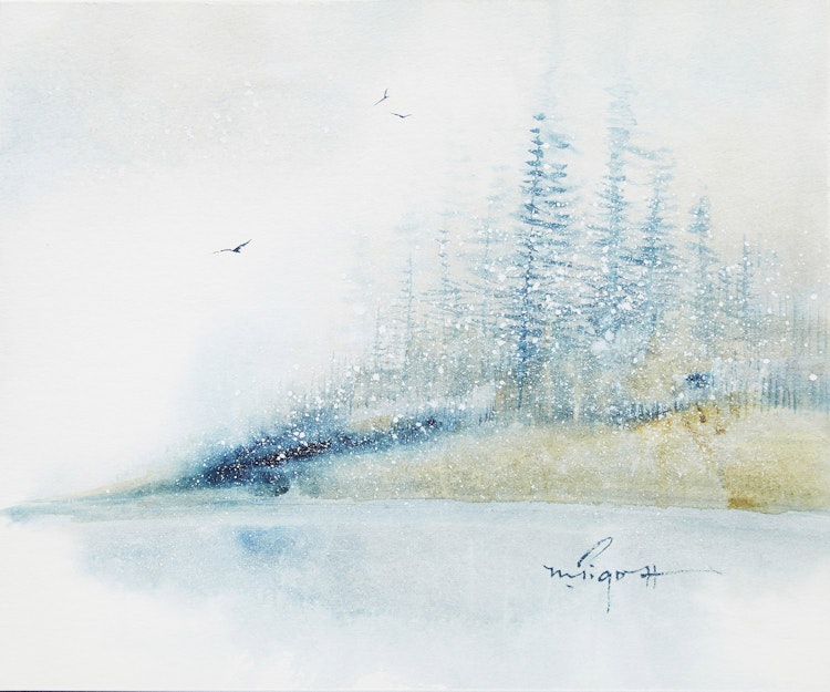 Artwork by Marjorie Pigott,  Winter Series #1