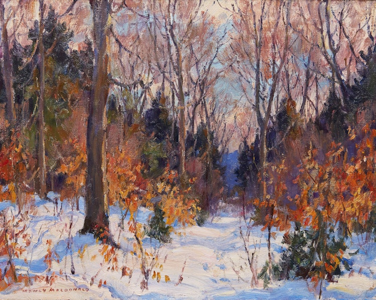 Artwork by Manly Edward MacDonald,  Forest in Winter 