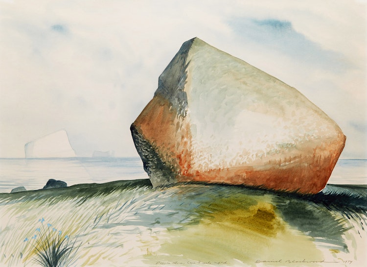 Artwork by David Lloyd Blackwood, Popple Stone, Cape Freels, Nfld.