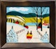 Thumbnail of Artwork by Maud Lewis, Winter Sleigh Scene