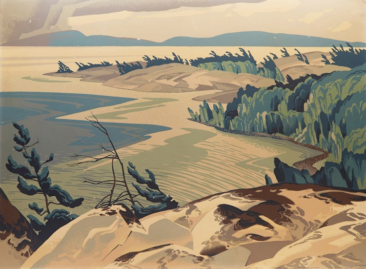 Artwork by Alfred Joseph Casson,  Fisherman’s Point