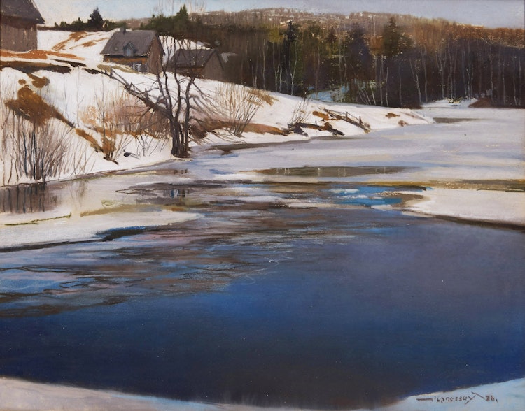 Artwork by Frank Charles Hennessey, Pickanock River