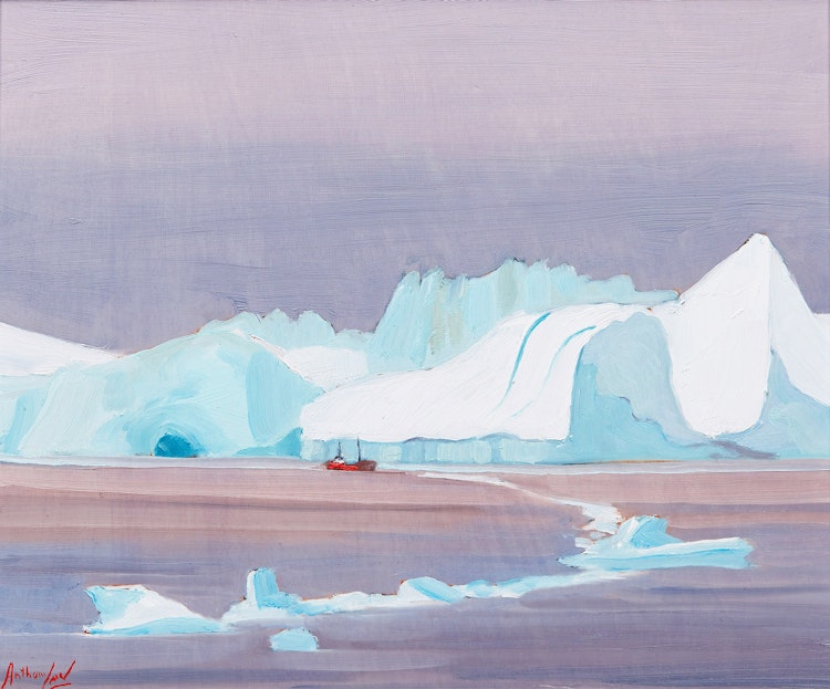 Artwork by Charles Anthony Law, Glacier of Jakobshaven, Greenland