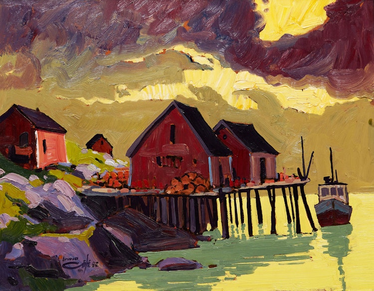 Artwork by Bruno Côté, Pubnico