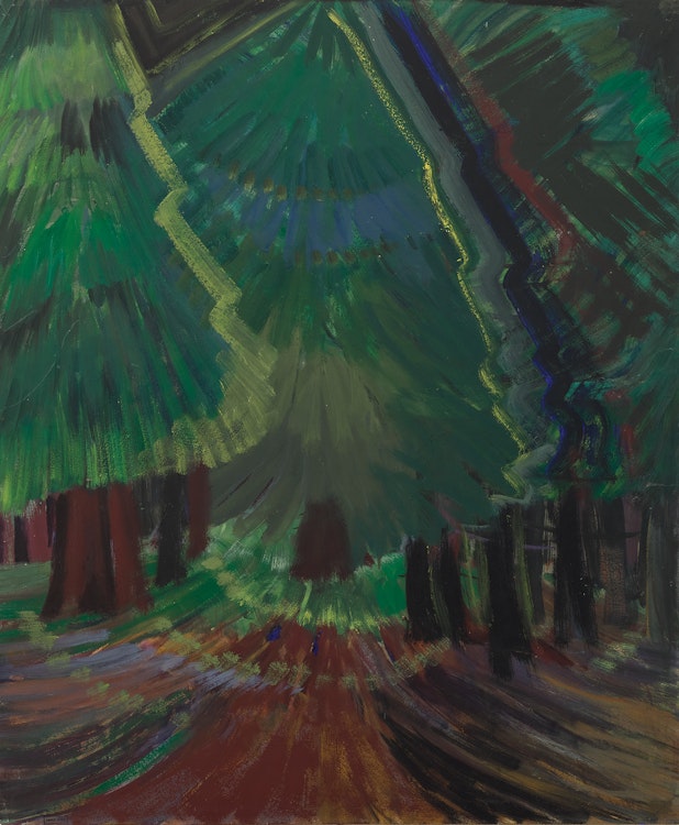 Artwork by Emily Carr, Forest Glade (Dark Glade)