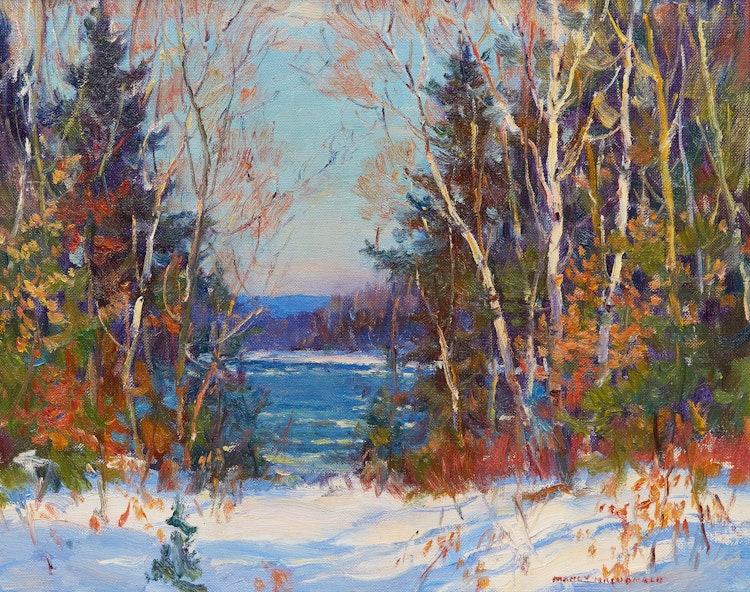 Artwork by Manly Edward MacDonald,  Winter Landscape