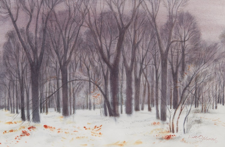 Artwork by William Abernethy Ogilvie, First Snow