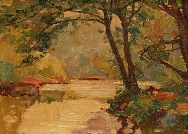 Artwork by George Henry Griffin, Old Dam, York Mills