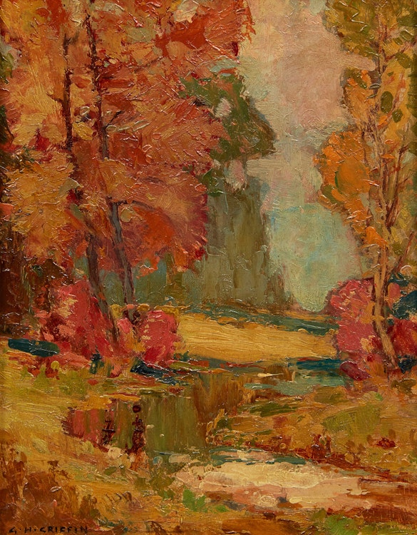 Artwork by George Henry Griffin, Shoreline Landscape
