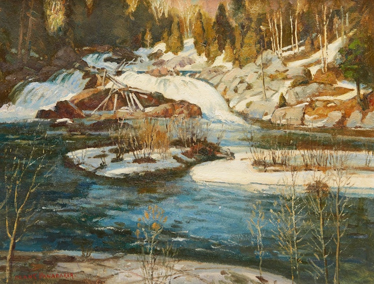 Artwork by Frank Shirley Panabaker,  Spring Thaw