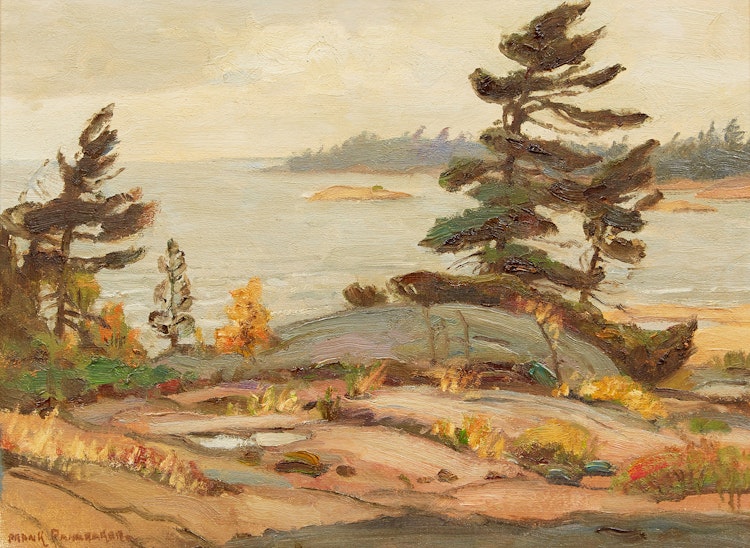 Artwork by Frank Shirley Panabaker,  Gray Day - Georgian Bay