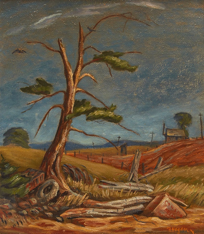 Artwork by Frederick Hagan, Landscape with Junk