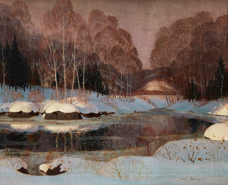 Artwork by Thomas Harold Beament, Winter Stream