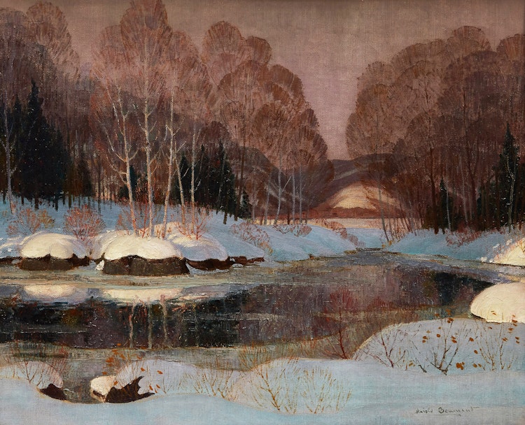 Artwork by Thomas Harold Beament,  Winter Stream 