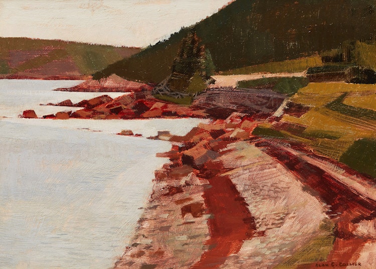 Artwork by Alan Caswell Collier,  Terra Nova Shore (Terra Nova National Park, Newfoundland)