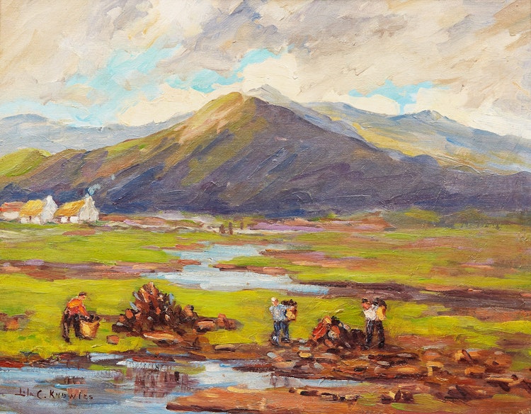 Artwork by Lila Caroline McGillivray Knowles, Gathering Turf