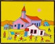Thumbnail of Artwork by Ted Harrison, Old Crow Church - Yukon