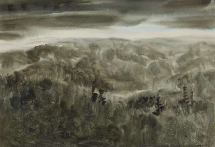 Artwork by Kazuo Nakamura,  Darkening Clouds