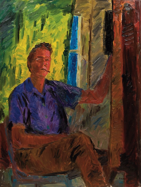 Artwork by William Goodridge Roberts, Self Portrait
