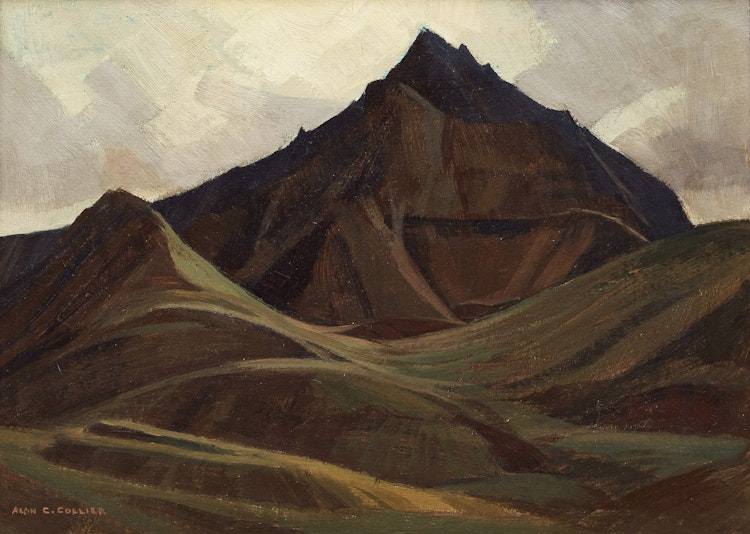 Artwork by Alan Caswell Collier, Into the Alaska Range
