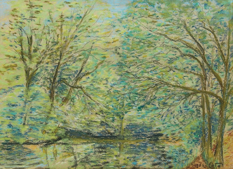 Artwork by Marc-Aurèle de Foy Suzor-Coté,  Spring Trees on the Yamaska