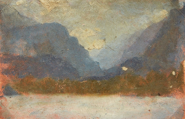 Artwork by Frederic Marlett Bell-Smith,  Mountain Landscape