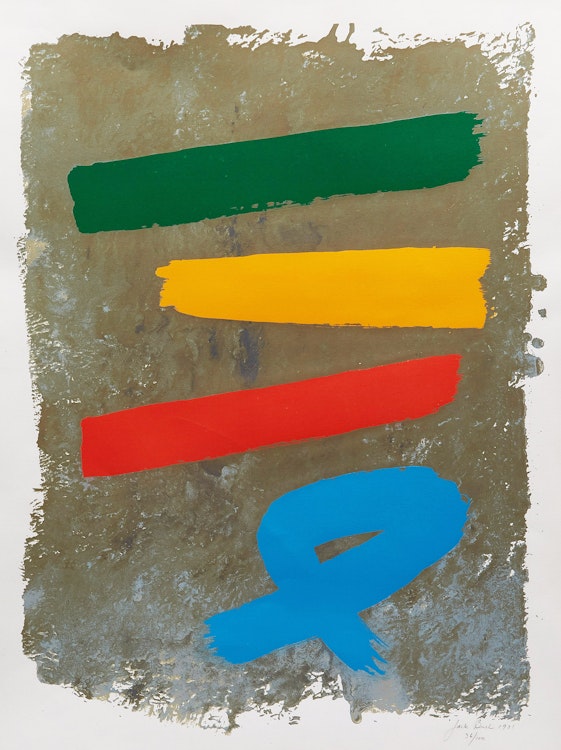 Artwork by Jack Hamilton Bush,  Three and Blue Loop