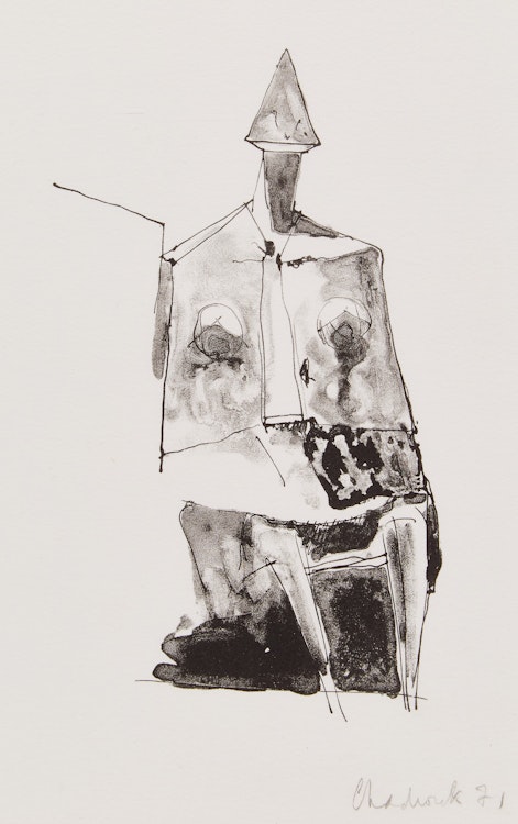 Artwork by Lynn Russell Chadwick, Seated Figure