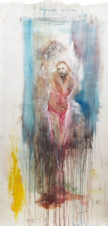 Artwork by Angela Grossmann, Pink Man