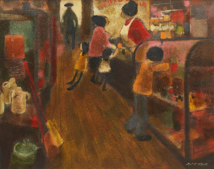 Artwork by William Arthur Winter,  Country Store