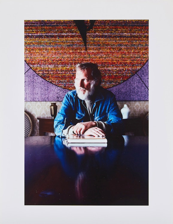 Artwork by John Reeves, Test Print Portrait of Harold Town, Peterborough