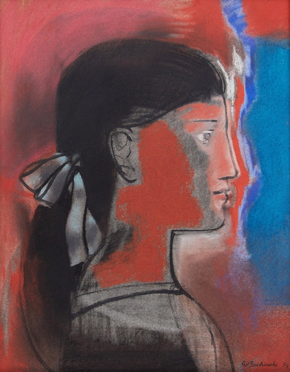 Artwork by Walter Bachinski, Head of Dancer