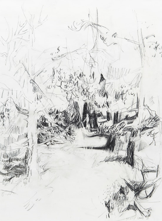 Artwork by Molly Lamb Bobak, Forest Path