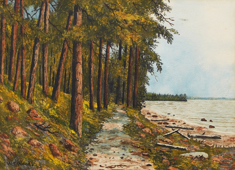 Artwork by W.T. Wood, Shoreline Landscape