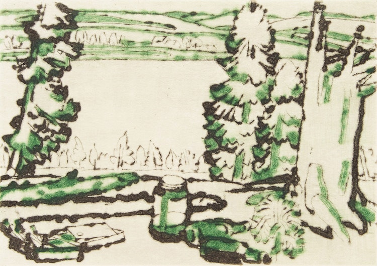 Artwork by David Brown Milne, Painting Place