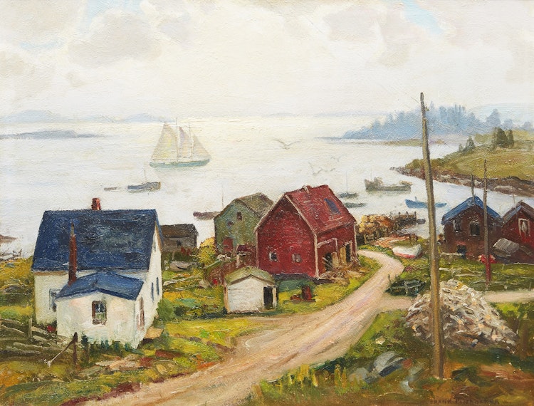 Artwork by Frank Shirley Panabaker,  Peggy’s Cove