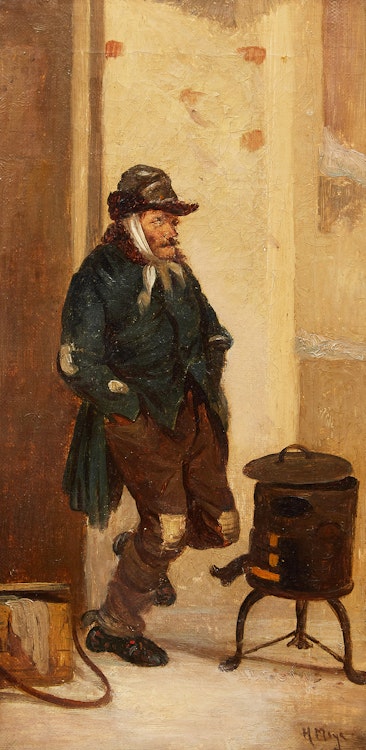 Artwork by H. Moya, The Chestnut Vendor