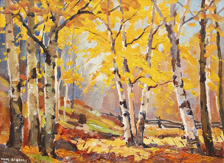 Artwork by Thomas Keith Roberts,  Beech Trees