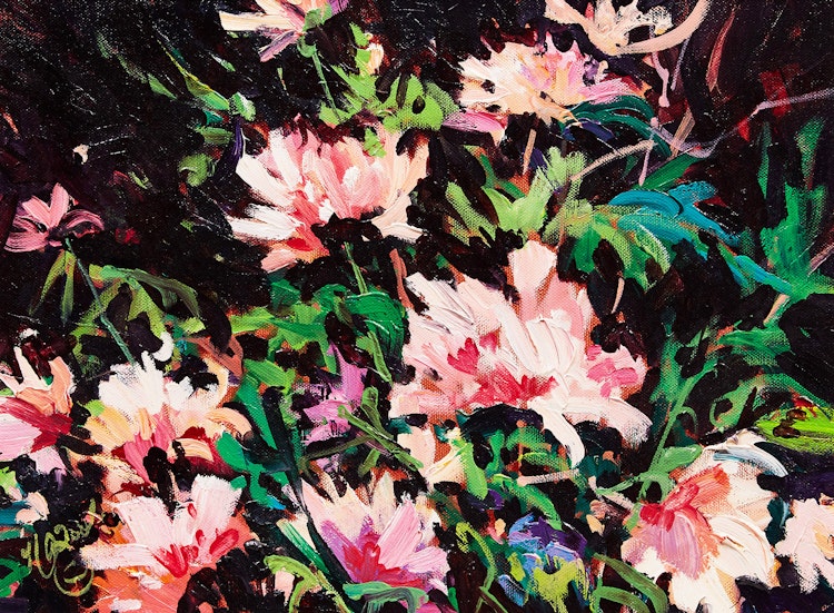 Artwork by Nancy O’Toole, Flowers for Mona