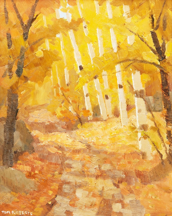 Artwork by Thomas Keith Roberts,  Autumn Landscape