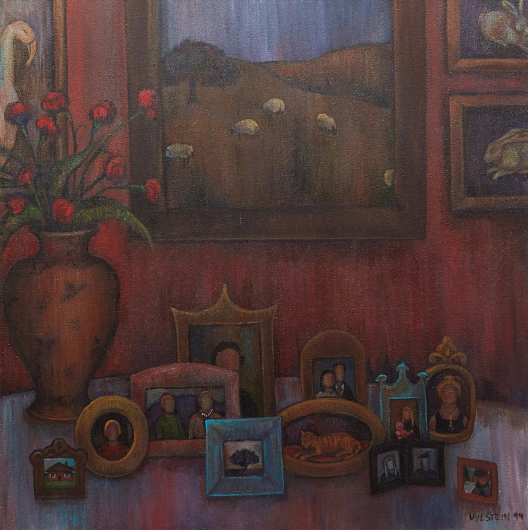 Artwork by Barbara Mulstein,  Red Still Life 