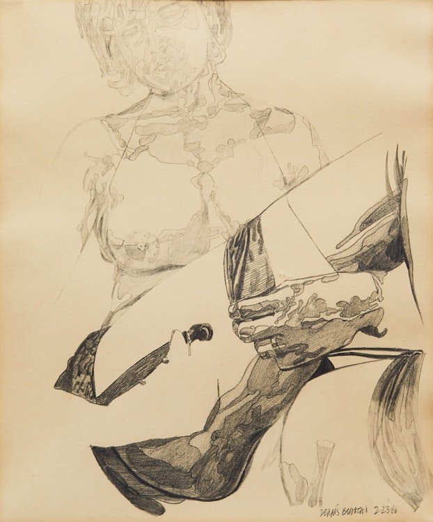 Artwork by Dennis Eugene Norman Burton, Seated Woman