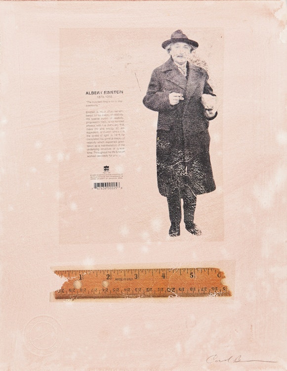 Artwork by Carl Beam,  Untitled (Einstein and Ruler)