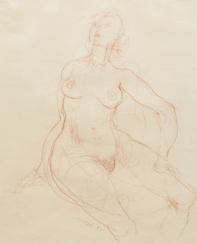 Artwork by Miller Gore Brittain, Study of a Female Figure