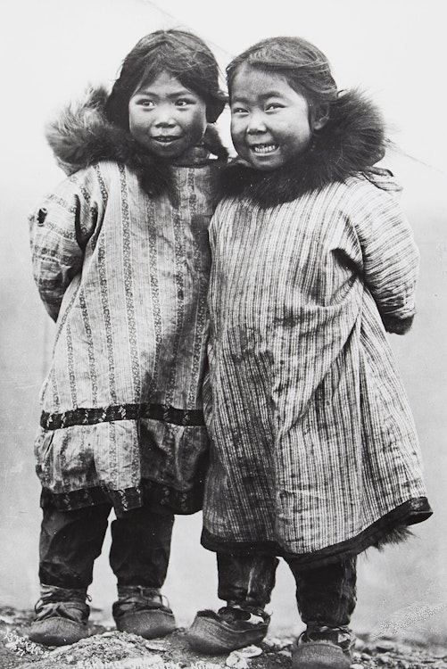 Artwork by Carl and Alfred Lomen, Inuit Children, Alaska