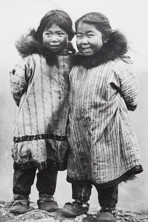 Artwork by Carl and Alfred Lomen,  Inuit Children, Alaska