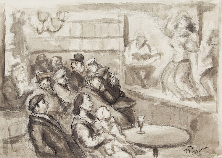 Artwork by Don Freeman, Burlesque House